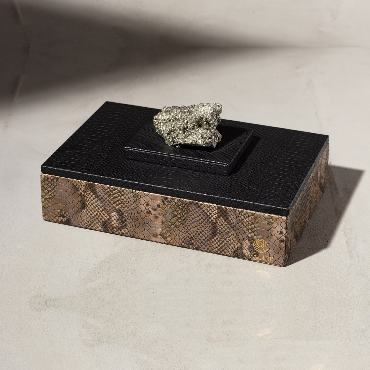 Pyrite Stone Coffee Box