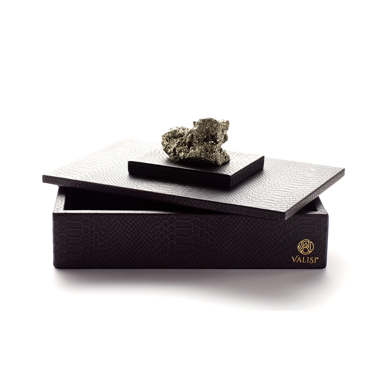 Pyrite Stone Black Box